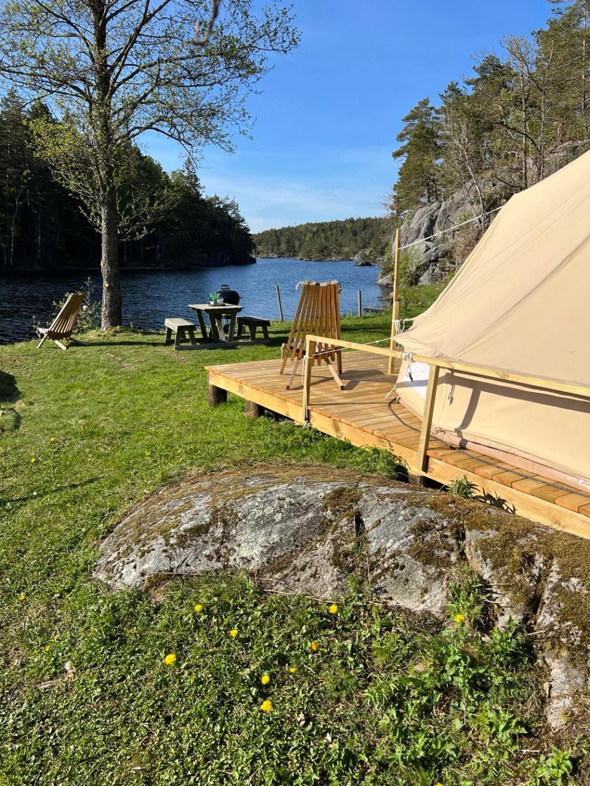 Hommen Gard Glamping 호텔 리쇠르 외부 사진