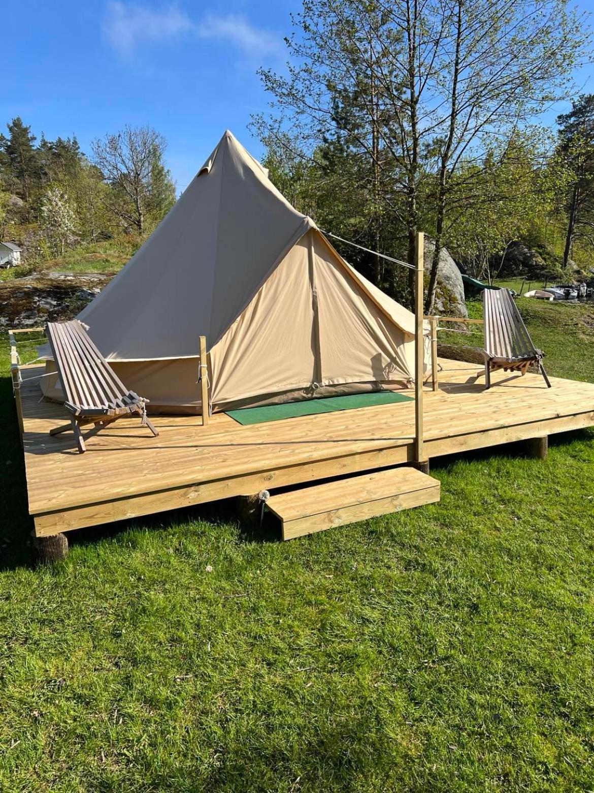 Hommen Gard Glamping 호텔 리쇠르 외부 사진