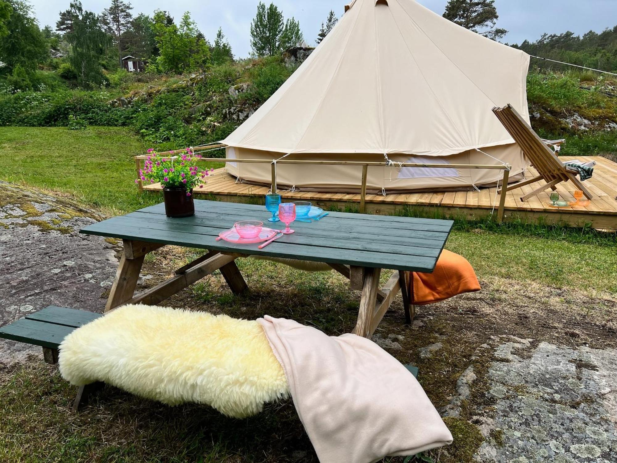 Hommen Gard Glamping 호텔 리쇠르 외부 사진