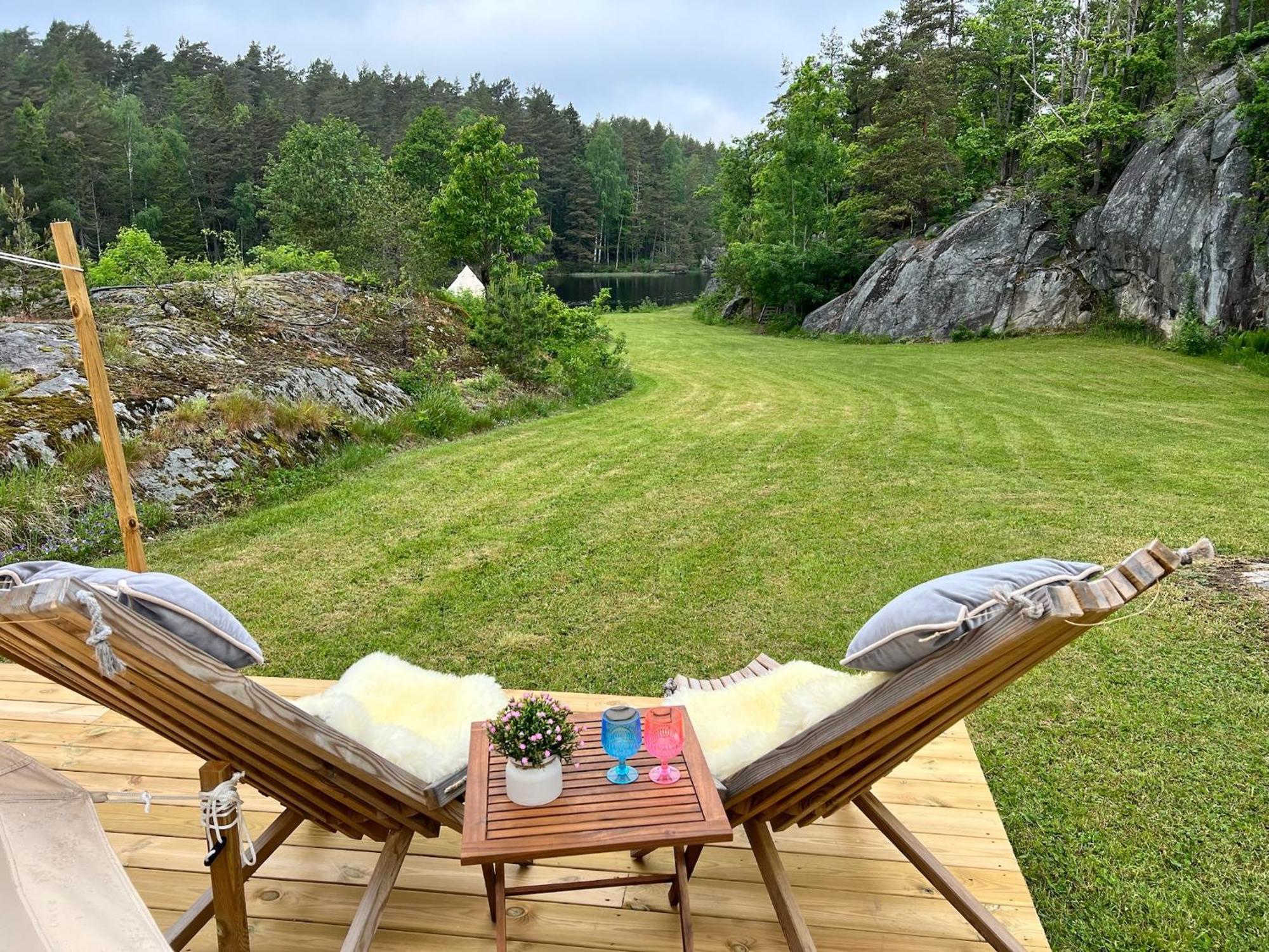 Hommen Gard Glamping 호텔 리쇠르 외부 사진
